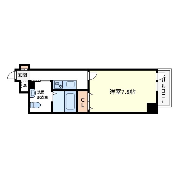 スリーブロックス 404号室 間取り
