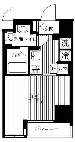 セリーズ門前仲町 間取り図