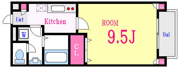 アンフルール 間取り図