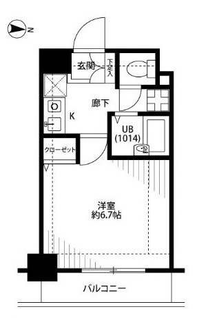プレール・ドゥーク住吉  間取り