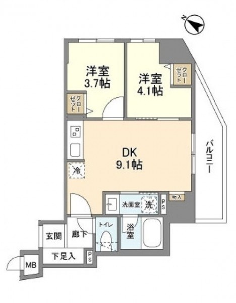 リビオメゾン日本橋久松町 間取り
