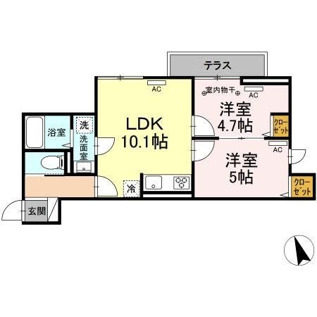 セレスティア南花畑Ⅱ 間取り