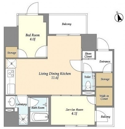 KDXレジデンス八丁堀  間取り