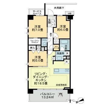 ASUKAYAMA　RESIDENCE 間取り図