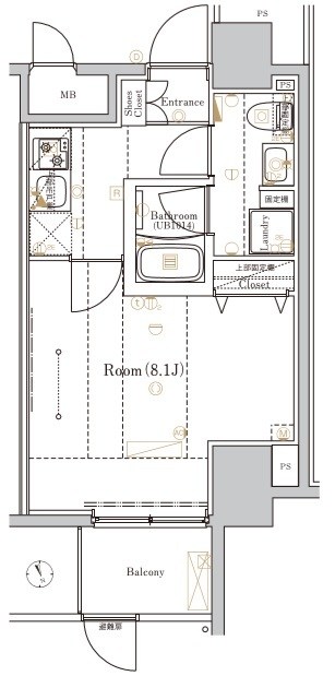 RELUXIA TOKYO NORTH 101号室 間取り
