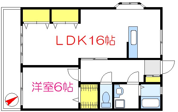 ハイツエレファント 106号室 間取り