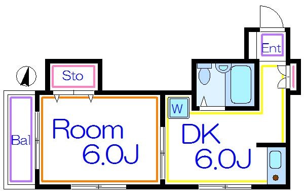 宮内サンハイツ西新井Ｋ棟 間取り図