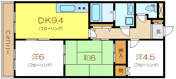 パークサイド篠崎 間取り図