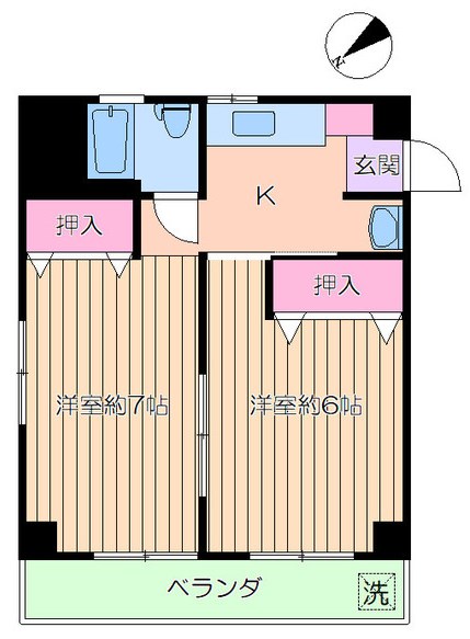 マツエコーポラス 間取り図