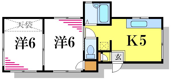 ハイツＳ 間取り図