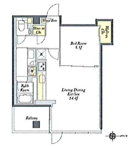 プライムメゾン両国 間取り図