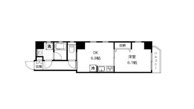 グランデュールⅧ梅島 間取り図