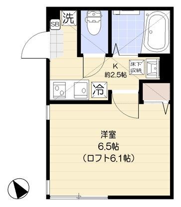 パインクレイン北千住 間取り図