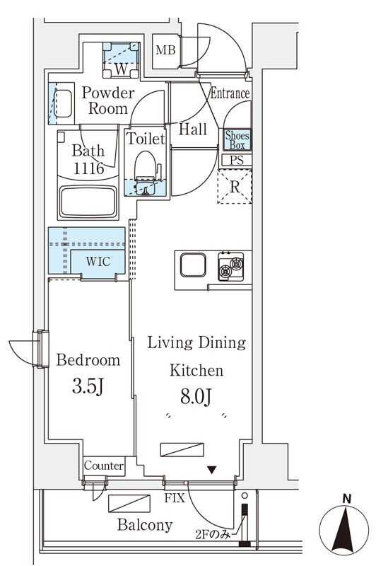 リテラス住吉 間取り図