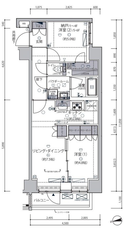 セジョリ東向島 間取り図