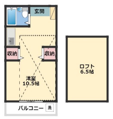コーポアルカディアⅢ 間取り