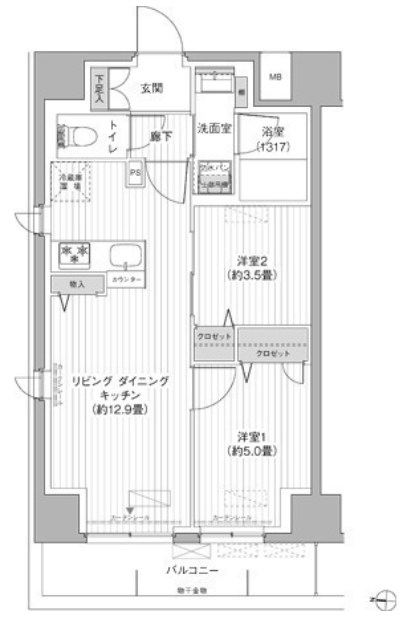 Ｙ&rsquo;ｓ本所（ワイズ本所） 間取り