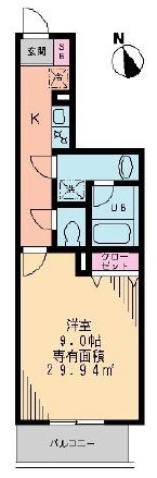 T's Garden葛西 202号室 間取り