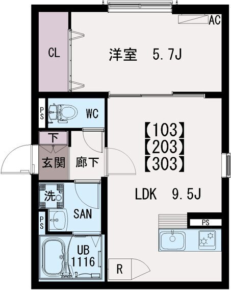 IRIS　COURT　TX六町 間取り図