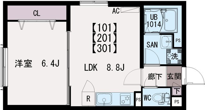 IRIS　COURT　TX六町 間取り図