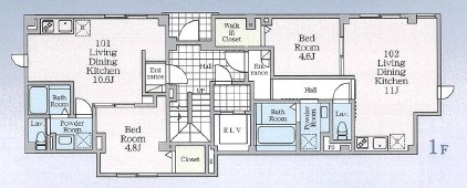 Maison de Kuu 102号室 間取り