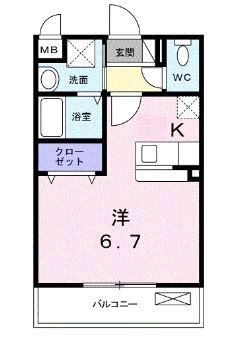 リバーパークK 間取り図