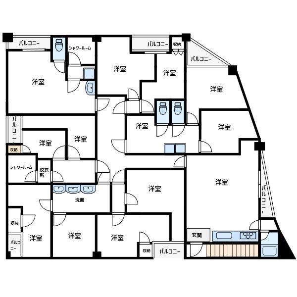 リバティハイツ  間取り図