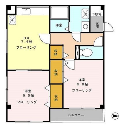 ドゥエル扇橋  間取り