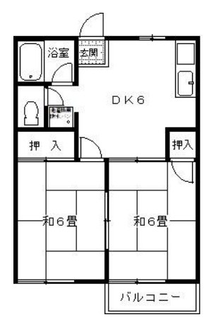 パールハイツD棟 間取り