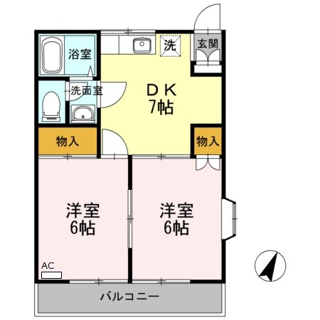 パステロードⅡ番館  間取り