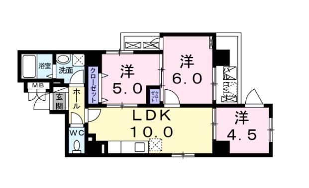 L plage 間取り