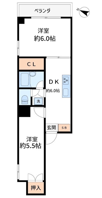 小島町ハイツ 間取り