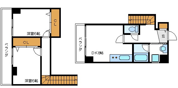 K＆FフラッツⅡ 間取り