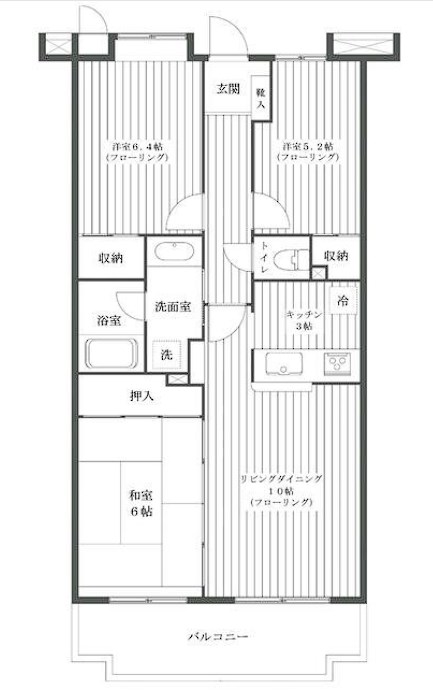 ラフィネス西新井 間取り