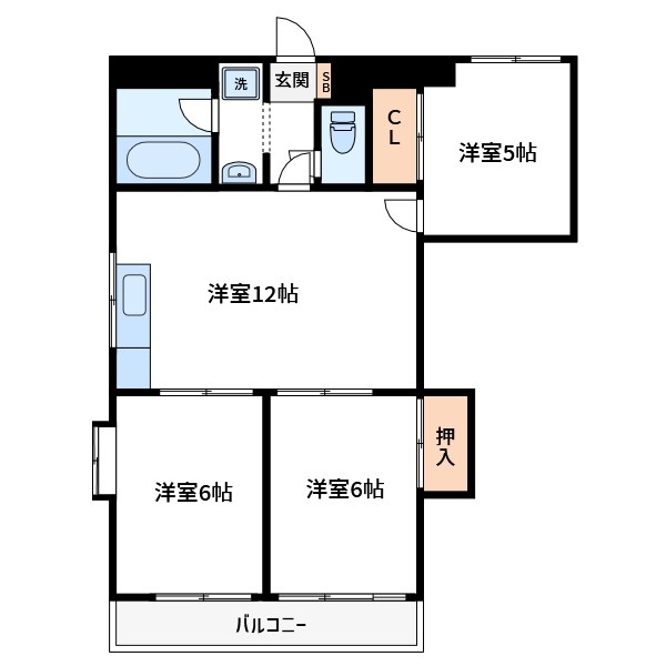 ＳＵＮ　ＯＬＩＶＥ新名 間取り