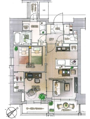 シエリア町屋 間取り