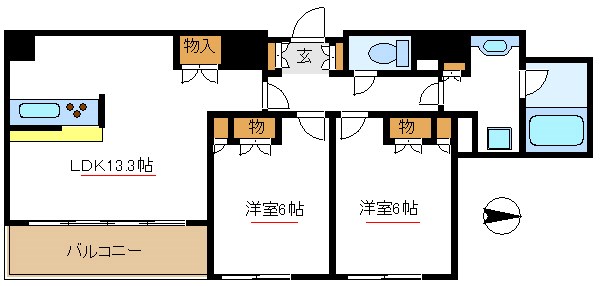 ニューシティアパートメンツ西大島    間取り図