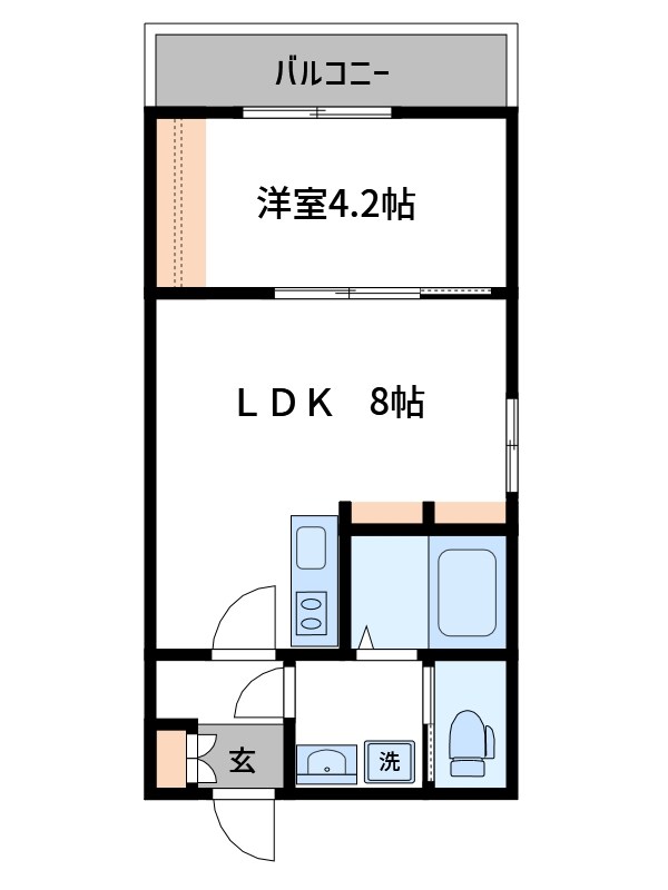 ホライゾンⅢ 303号室 間取り