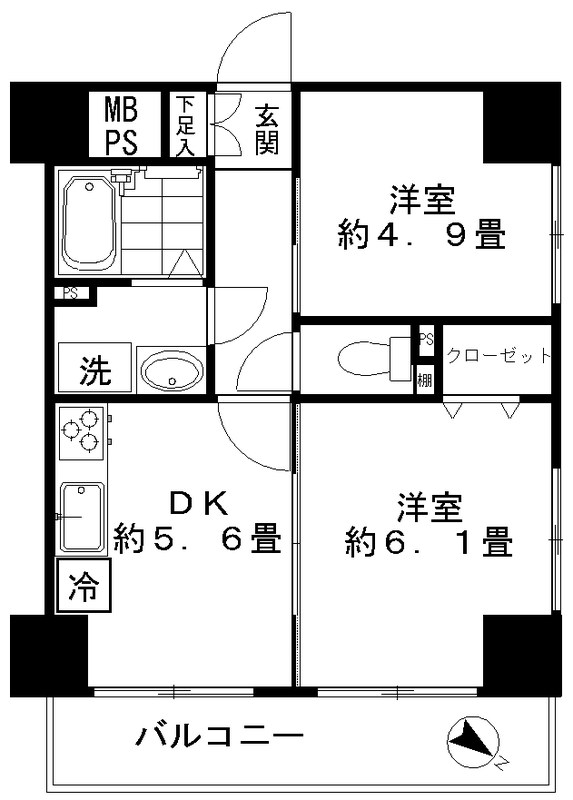 ロイヤルプラザ浅草 間取り図