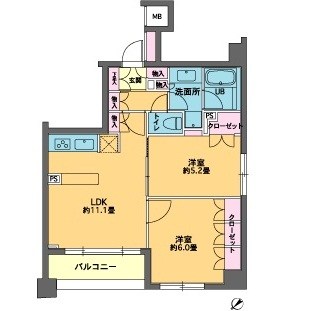 カスタリア東日本橋Ⅱ 間取り