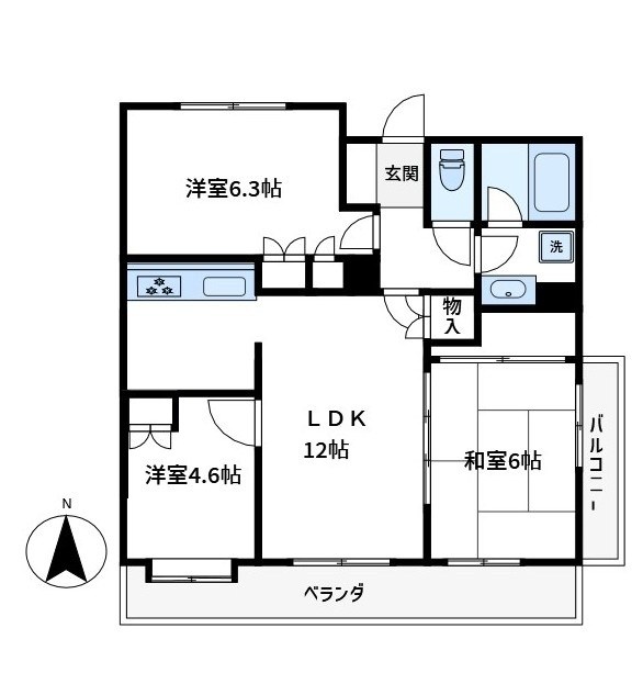 藤和シティホームズ新八柱 間取り