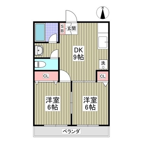 西亀有エコハイツ 間取り図