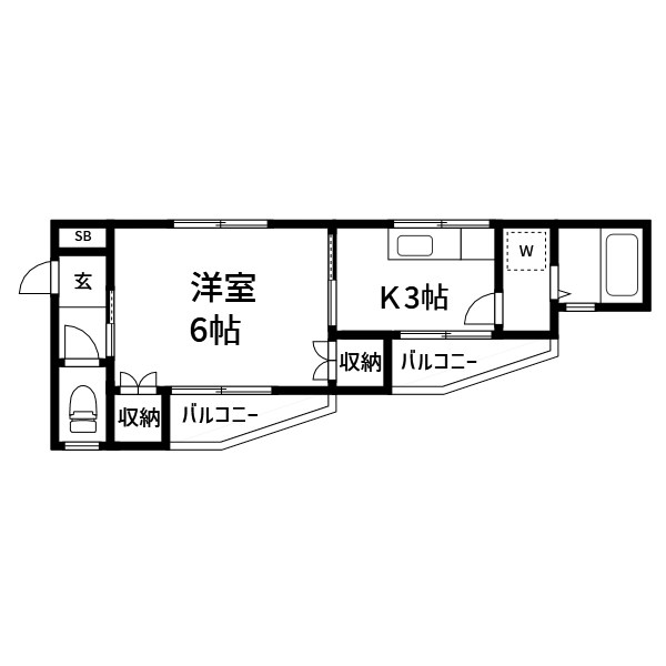 コーポ萌 間取り図