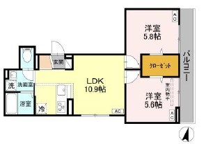 セレスティナ上十条 間取り