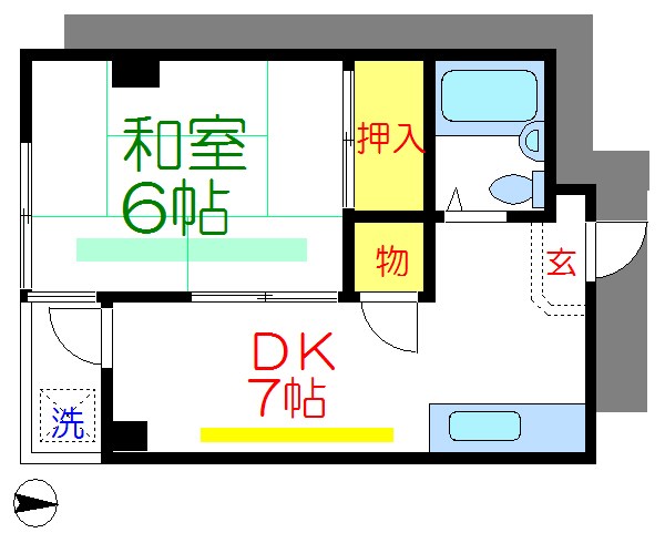 三ノ輪三井ハイツ 間取り図