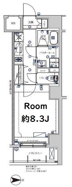 RELUXIA千住大橋  間取り