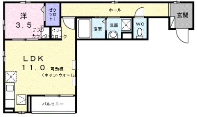 プリマヴェーラ　ドゥエ 202号室 間取り