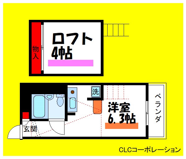 美工動坂ハイツ   間取り