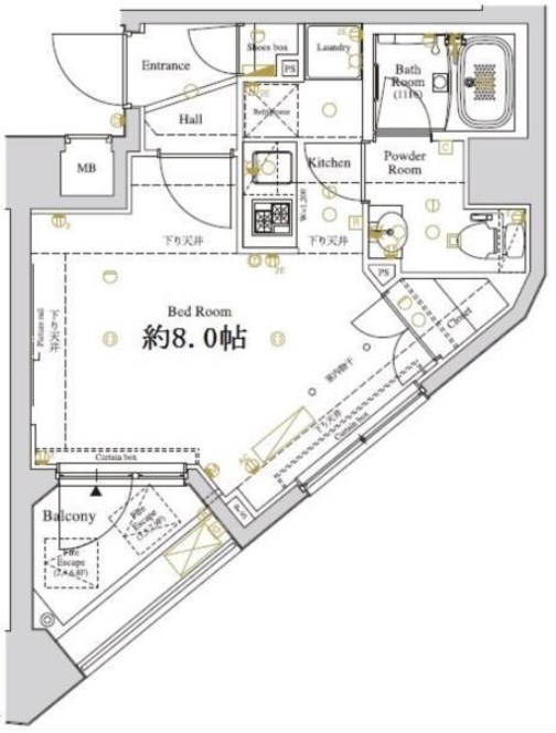 ディアレイシャス東京ベイ潮見 間取り