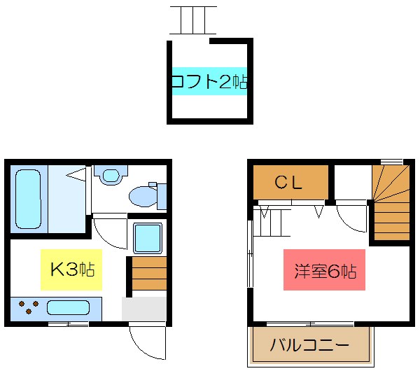 メゾネットK 間取り